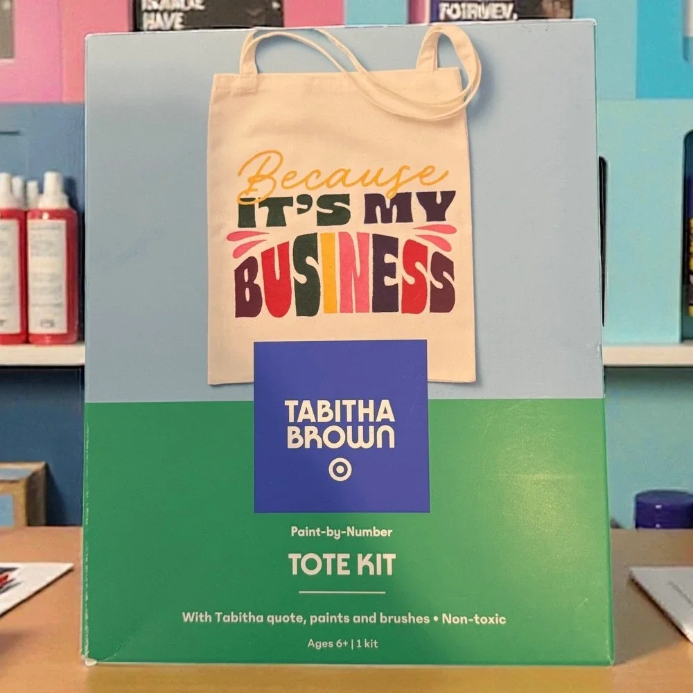 Tabitha Brown Paint-by-Number Tote‎ Kit Target DIY Project Craft Fun